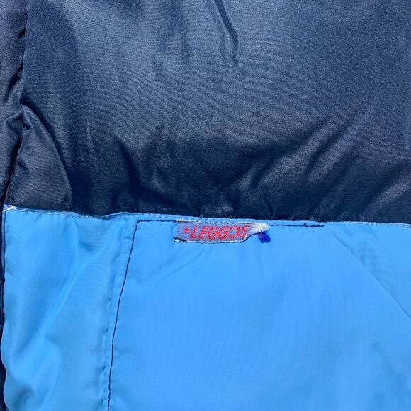 Vintage 90s Y2K Down Full Zip Snap Mock Neck Puffer Vest - Picture 3 of 9